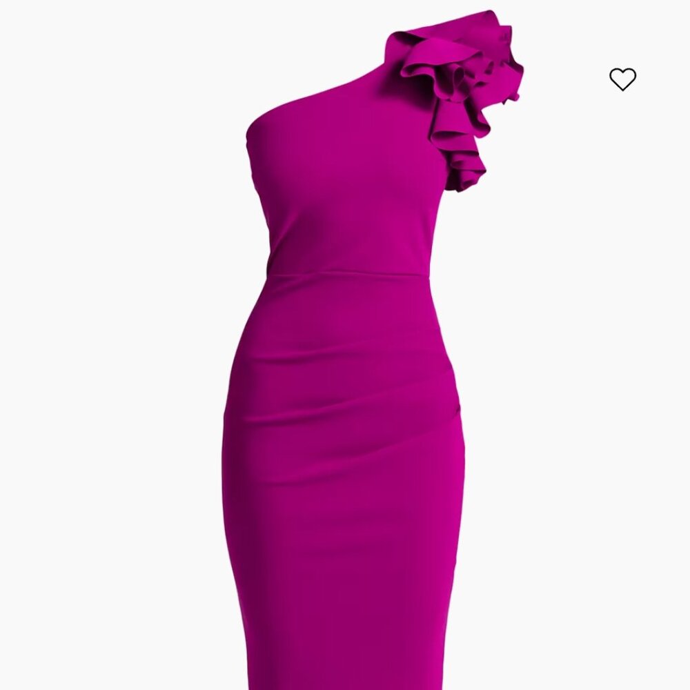 NWT Umar One-Shoulder Midi-Dress